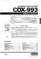 Yamaha CDX-993 - Service Manual 